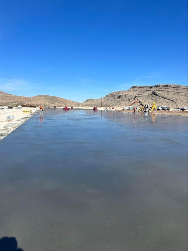 the foundation of the house is laid out